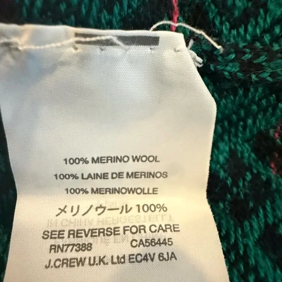 j crew tippi sweater In Festive Fair Isle Merino Wool Size XL - Picture 5 of 5